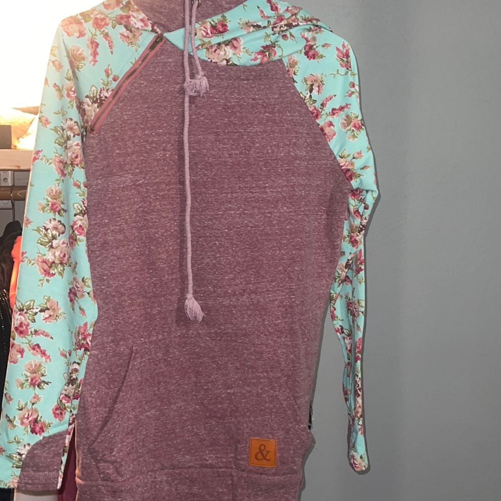 & double hood women sweater